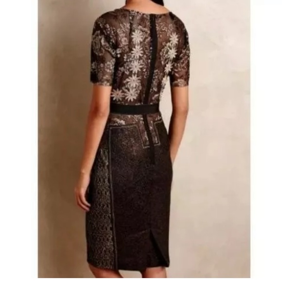 Byron Lars Antique Brown Gold Lace 